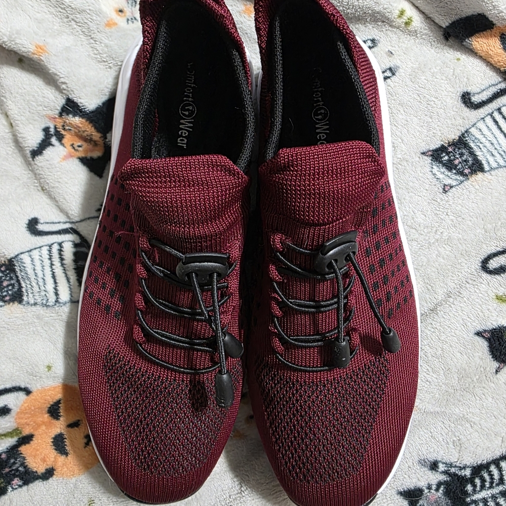 Women's Maroon Athletic Sneakers